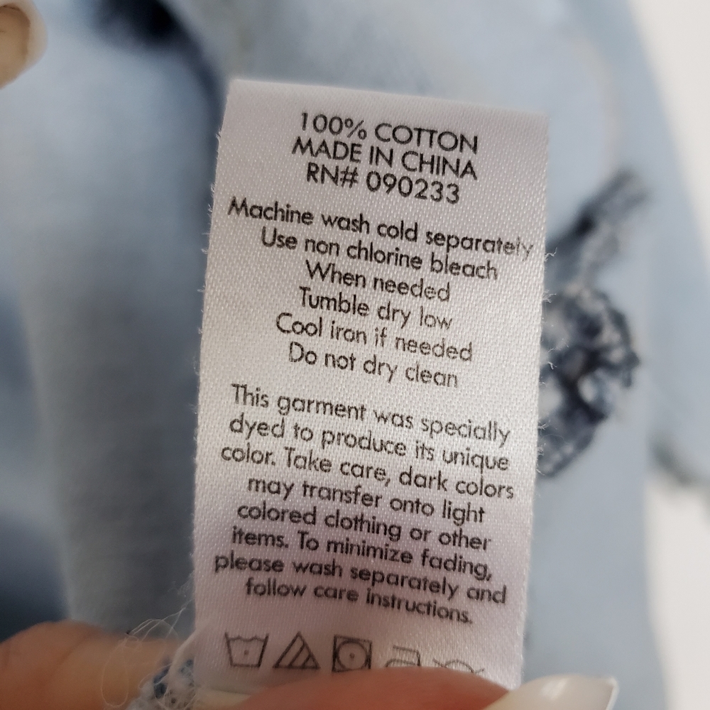 PAC SUN - Y2K Embroidery Sayings Jean Jacket with Pockets Large - Picture 14 of 16